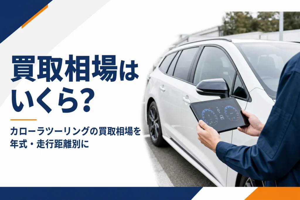 査定を受けているカローラツーリング