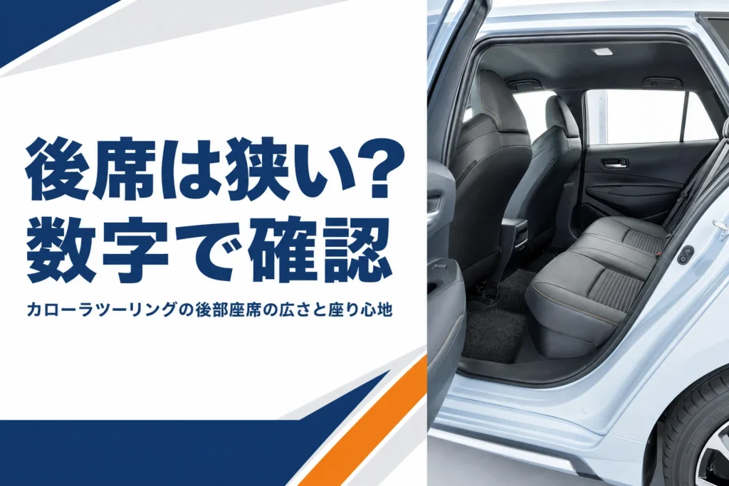 ドアを開けたステーションワゴンの後部座席