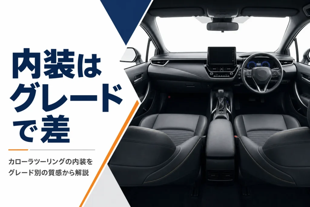 ステーションワゴンの運転席まわりの内装